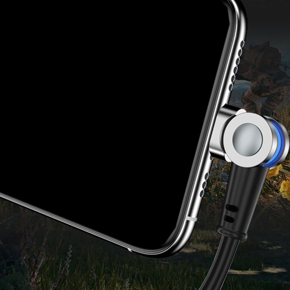 Magnetische USB-oplaadkabel die 180° draaibaar is.