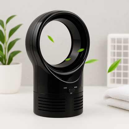 Bladloze desktopkoelventilator